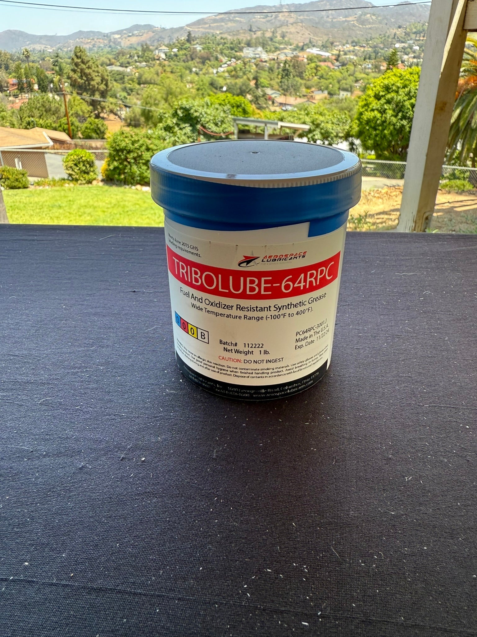 TRIBOLUBE-64RPC - Fluorinated Polyether Grease - 1 lb jar