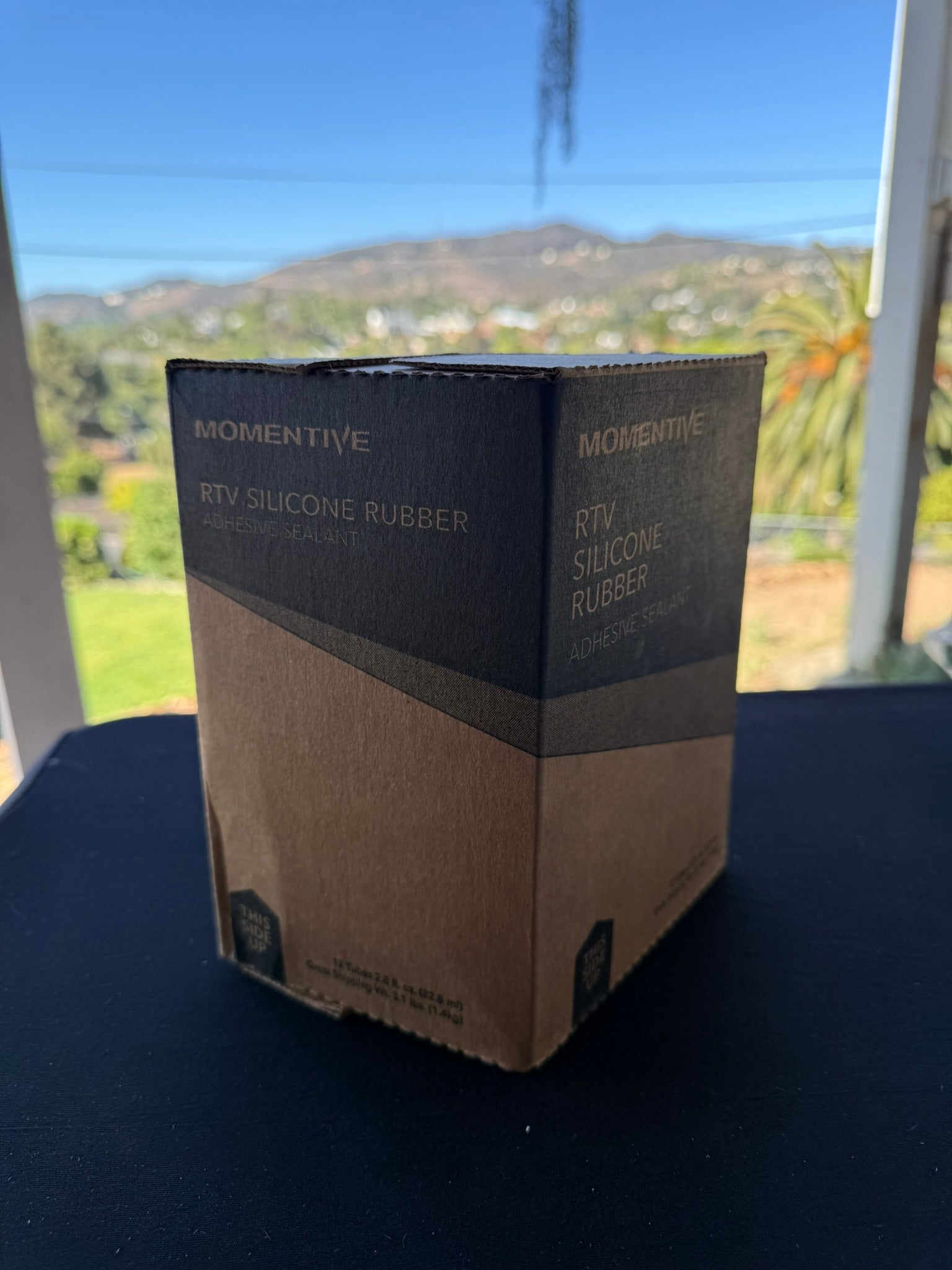 CASE OF 12 Momentive RTV102 WHITE Silicone Adhesive Sealant 2.8 oz  - FULL CASE