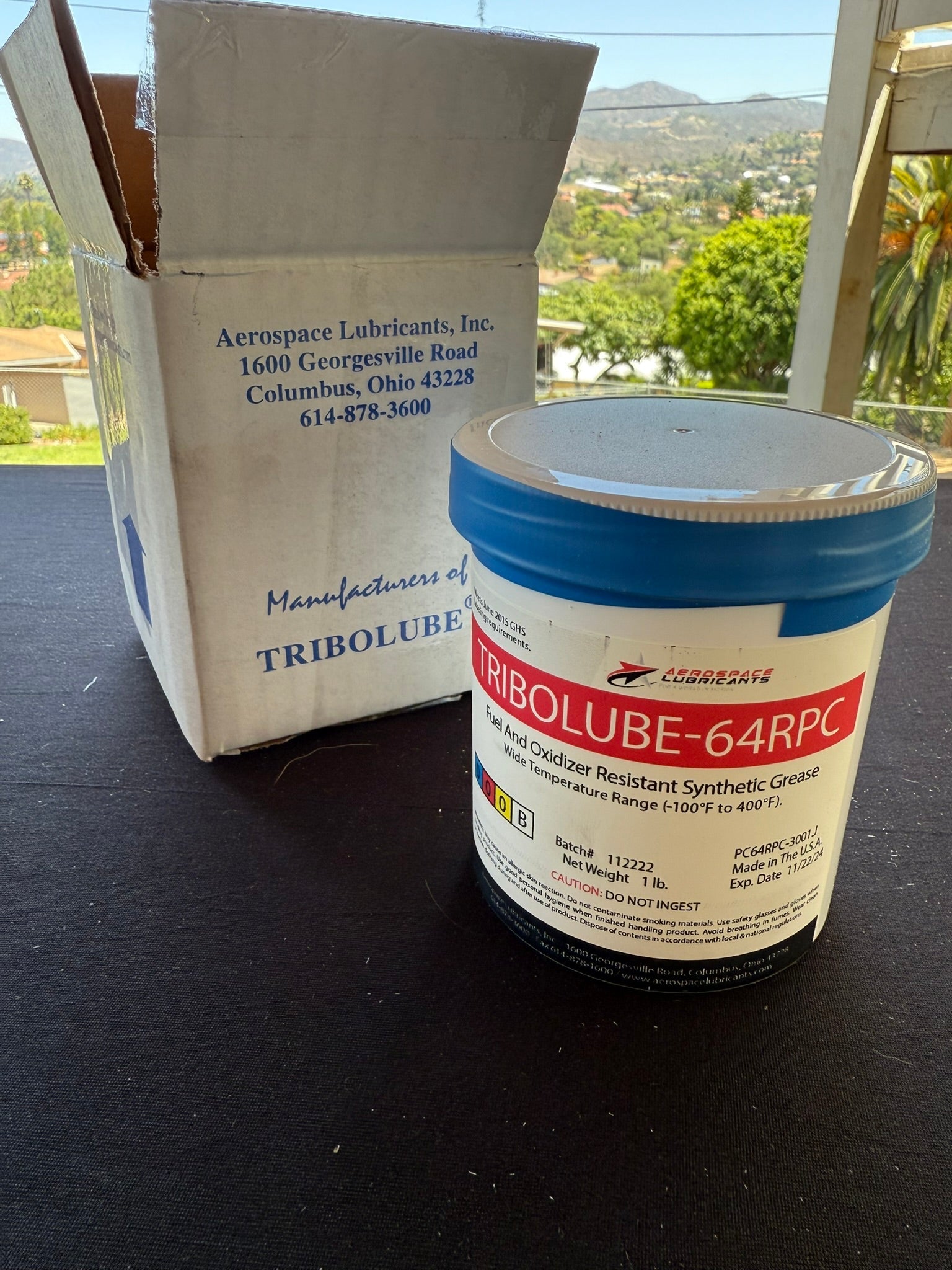 TRIBOLUBE-64RPC - Fluorinated Polyether Grease - 1 lb jar